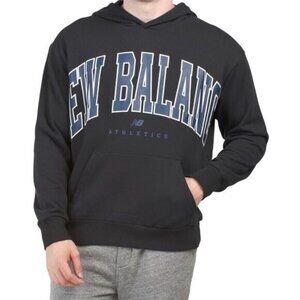 New Balance Hoodie Sport Essentials French Terry Men Black UT31550 Pullover New